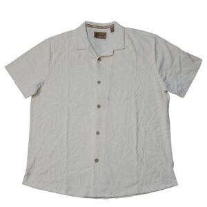 WP Weatherproof Men's Jacquard Print Soft Terry Shirt - Cream